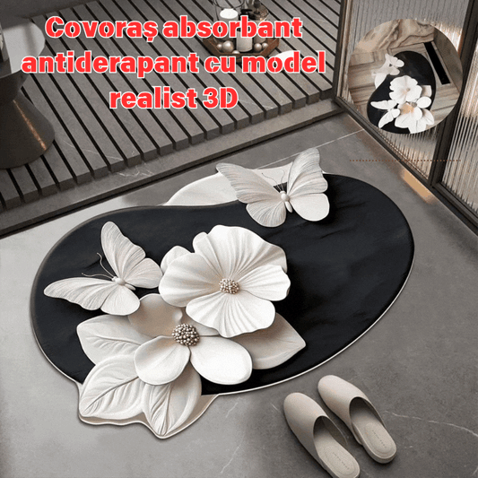 🔥🔥【40*60cm】REDUCERE FONDĂ💕Covoraș absorbant antiderapant cu model realist 3D