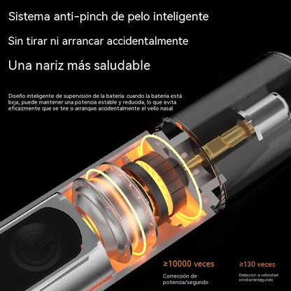 🎉✨Recortadora profesional de vello nasal y de orejas con pantalla LED, un regalo de viaje indoloro.