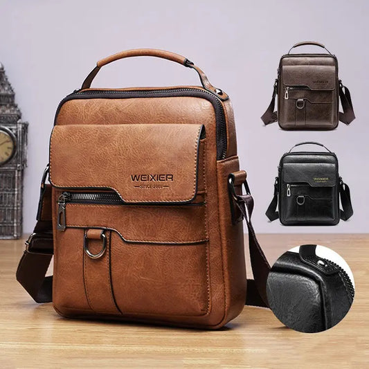 🔥😎【50% de descuento✨】Nuevo bolso de hombro Oxford de cuero genuino para hombre 2026
