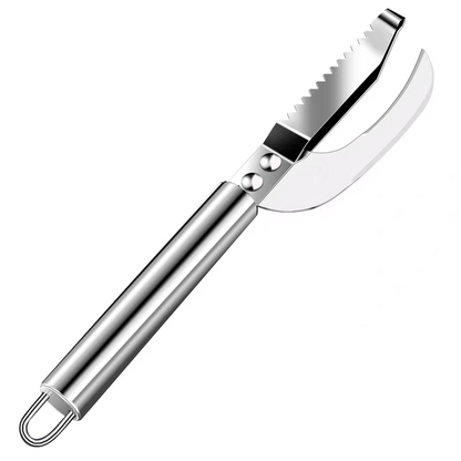 🍲🐟【Ofertă de 2 bucăți】 Cuțit multifuncțional din oțel inoxidabil pentru răzuire eficientă a solzilor de pește 