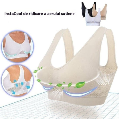 ✨🎉【Pachet de 4】🔥Sutien sport de vară, casual, respirabil, mărime mare ❤️【40-120 kg】 