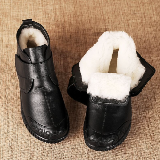 🔥🎉【Sleva 50 %】【Velikosti 35-40】Nové módní dámské kožené boty na volný čas, pohodlné, teplé a ne objemné