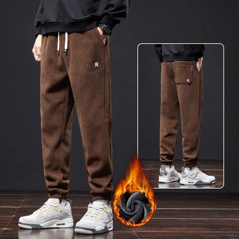 🔥⛄【M-5XL】🖤Nuevos pantalones de invierno para hombre, con terciopelo y pana gruesa, cálidos y cómodos para un look casual