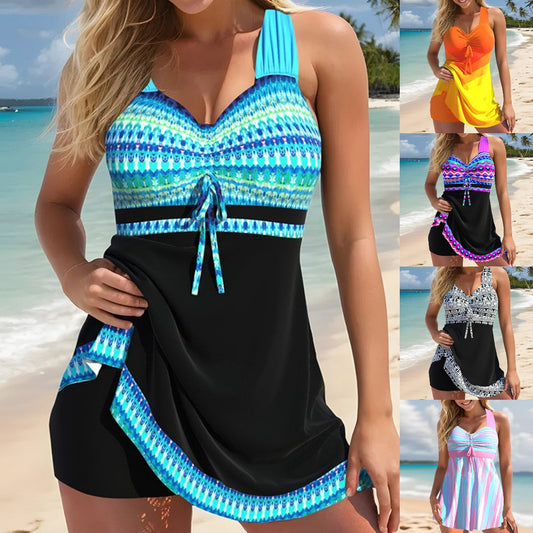 🔥🏊‍♀️Super popust👙【S-5XL】Novi modni visokokvalitetni ženski kupaći kostim sa suknjom za ljeto 2025. 