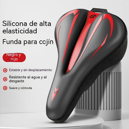 🔥🎉【50% de descuento✨】Funda para sillín de bicicleta de montaña, hecha de cuero de silicona grueso, impermeable y ultrasuave.