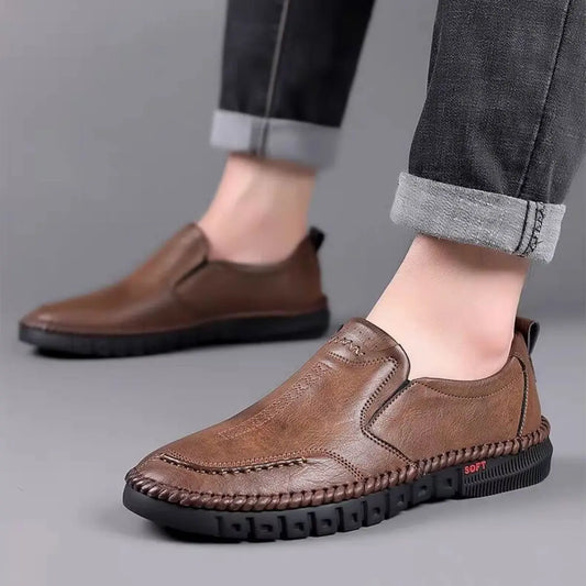【50% zniżki】【Rozmiary 39-44】Męskie skórzane buty, miękka podeszwa, antypoślizgowe i oddychające