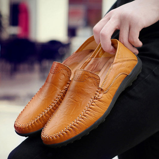 🔥💥【39-47】Pantofi casual bărbătești la modă nouă, din piele naturală, pentru vara anului 2025. 