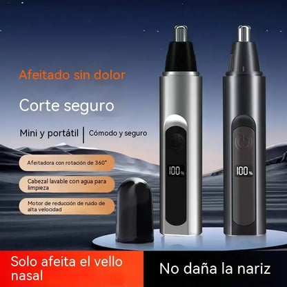 🎉✨Recortadora profesional de vello nasal y de orejas con pantalla LED, un regalo de viaje indoloro.