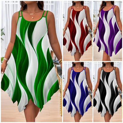🔥🎉【S-5XL】✨Rochie de vară pentru femei, mărime mare, casual, la modă, 2025