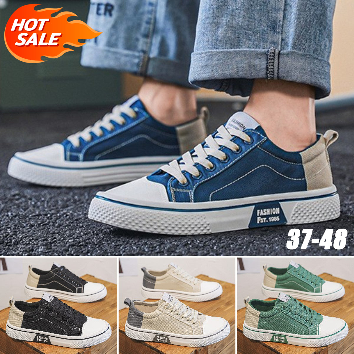 ✨💥【Oferte speciale de vară】【37-48】Pantofi bărbătești din pânză, stil nou 2025, confortabili și respirabili, talpă moale 