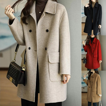 🌈🩰Promoción destacada 39%: nueva chaqueta de cachemir de doble cara de alta calidad para otoño-invierno, apta para varias temporadas