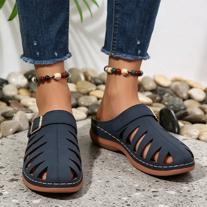 ☀️✨【Tallas 36-43】Sandalias de verano para mujer - Diseño calado, cierre de velcro