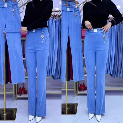 🏆【Kupte 1, dostanete 1 zdarma】👖【S-4XL】Dámské strečové džíny s vysokým pasem
