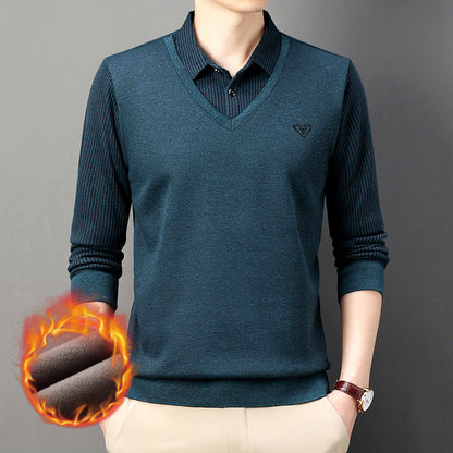 🔥✨【M-4XL】Nova muška topla dvodijelna košulja od umjetnog materijala za jesen/zimu, izrađena od visokokvalitetnog kašmira