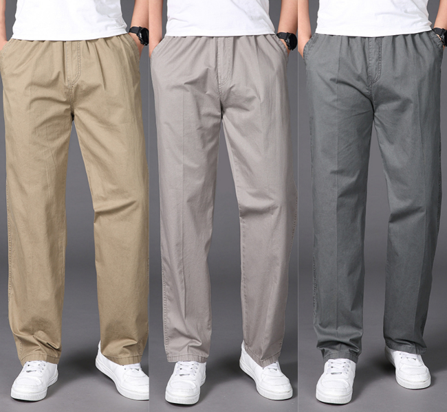 🔥👖【50-130KG】Nove ljetne muške ležerne ravne hlače, prikladne za muškarce većih dimenzija