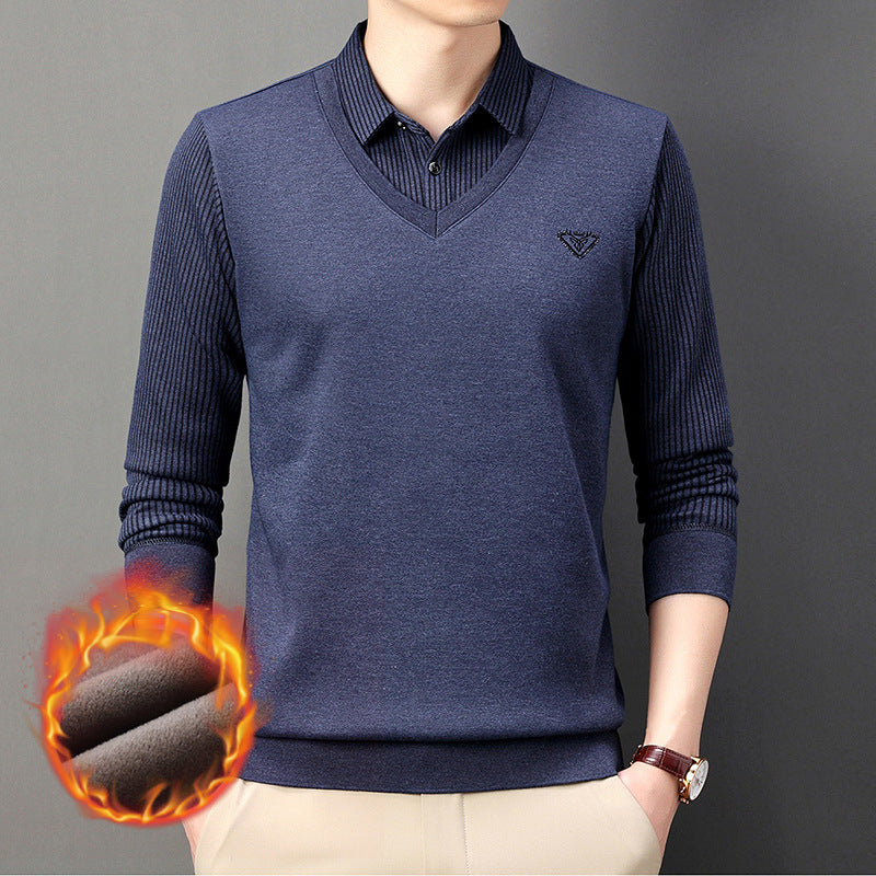 🔥✨【M-4XL】Nova muška topla dvodijelna košulja od umjetnog materijala za jesen/zimu, izrađena od visokokvalitetnog kašmira