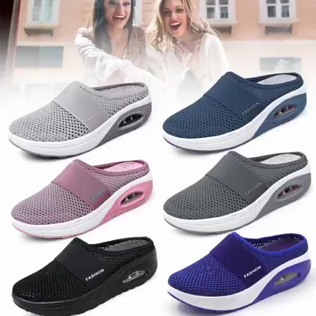 🔥【Ofertă specială limitată】🔥【35-43】✨🎉Pantofi casual noi de vară cu pernă de aer, din plasă goală 