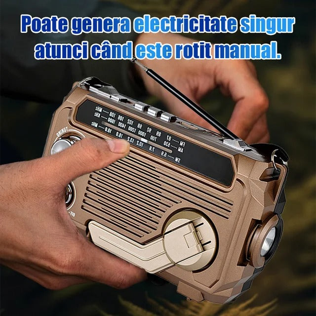 🔥📻【Technologie de înaltă calitate✨】Radio AM multifuncțional portabil, Bluetooth diffuser 