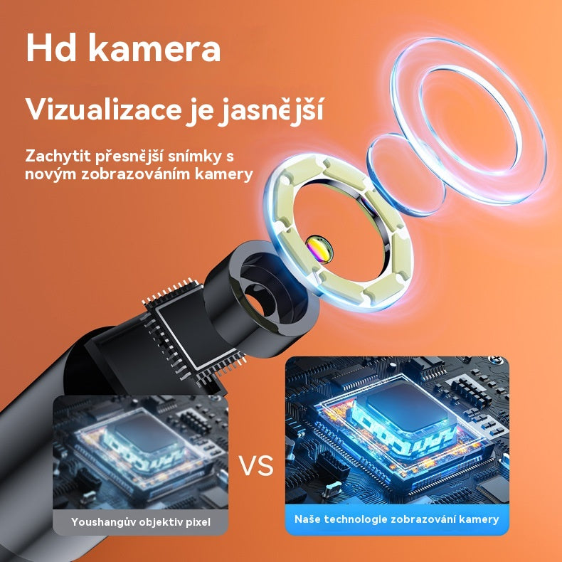 📱🏆 Nový 7mm průmyslový endoskop s přímým připojením kamery typu C pro telefony s Androidem (voděodolný endoskop)