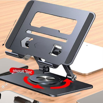 💻💥Producto más vendido🔥Soporte de escritorio giratorio multifunción plegable de 360 grados, adecuado para tabletas, computadoras portátiles y teléfonos móviles