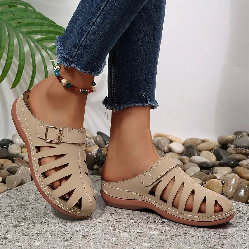☀️✨【Tallas 36-43】Sandalias de verano para mujer - Diseño calado, cierre de velcro