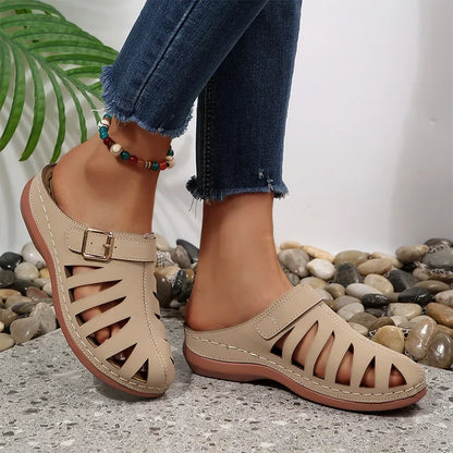 ☀️✨【Tallas 36-43】Sandalias de verano para mujer - Diseño calado, cierre de velcro