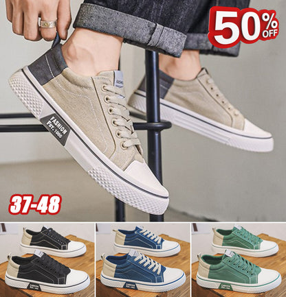 ✨💥【Oferte speciale de vară】【37-48】Pantofi bărbătești din pânză, stil nou 2025, confortabili și respirabili, talpă moale 