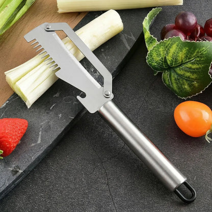 ✅【Kup 1, a 2 dostaniesz gratis!】🧅🔪 Wielofunkcyjny obierak kuchenny 3 w 1: obiera, kroi i otwiera kapsle od butelek! 🔥