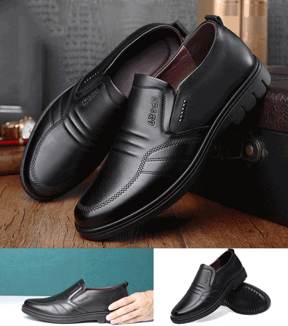 🏆👞【39-44】2025 Pantofi sport casual pentru bărbați, piele naturală, talpă moale, antiderapantă, respirabili 