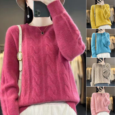 🔥✨【Jesienny nowy styl】【S-2XL】2025 Jednolity kolor Wysokiej jakości miękki i wygodny wełniany sweter