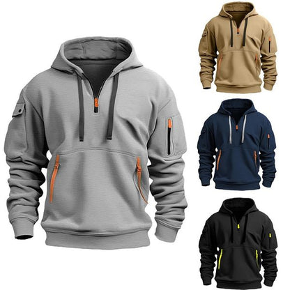 💥【50% kedvezmény🔥】【S-5XL】✨⛄Új téli férfi divatos, meleg, lezser kapucnis dzseki