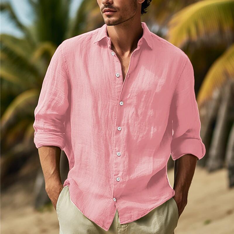 ✨👔【Ofertă specială de vară 🔥】【S–3XL】Tricouri cu mânecă lungă pentru bărbați, vara 2025, disponibilă în mai multe culori 