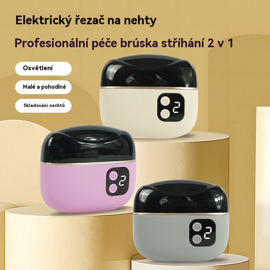 💅✨Multifunkční elektrický pilník na nehty, elektrické kleštičky na nehty s ochranou proti skřípnutí