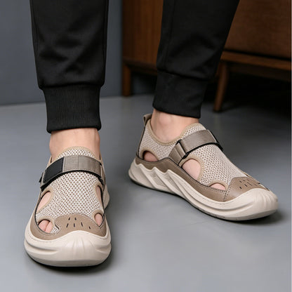 【39-47】✨Sandalias de verano para hombre, casuales, transpirables, con suela de malla suave