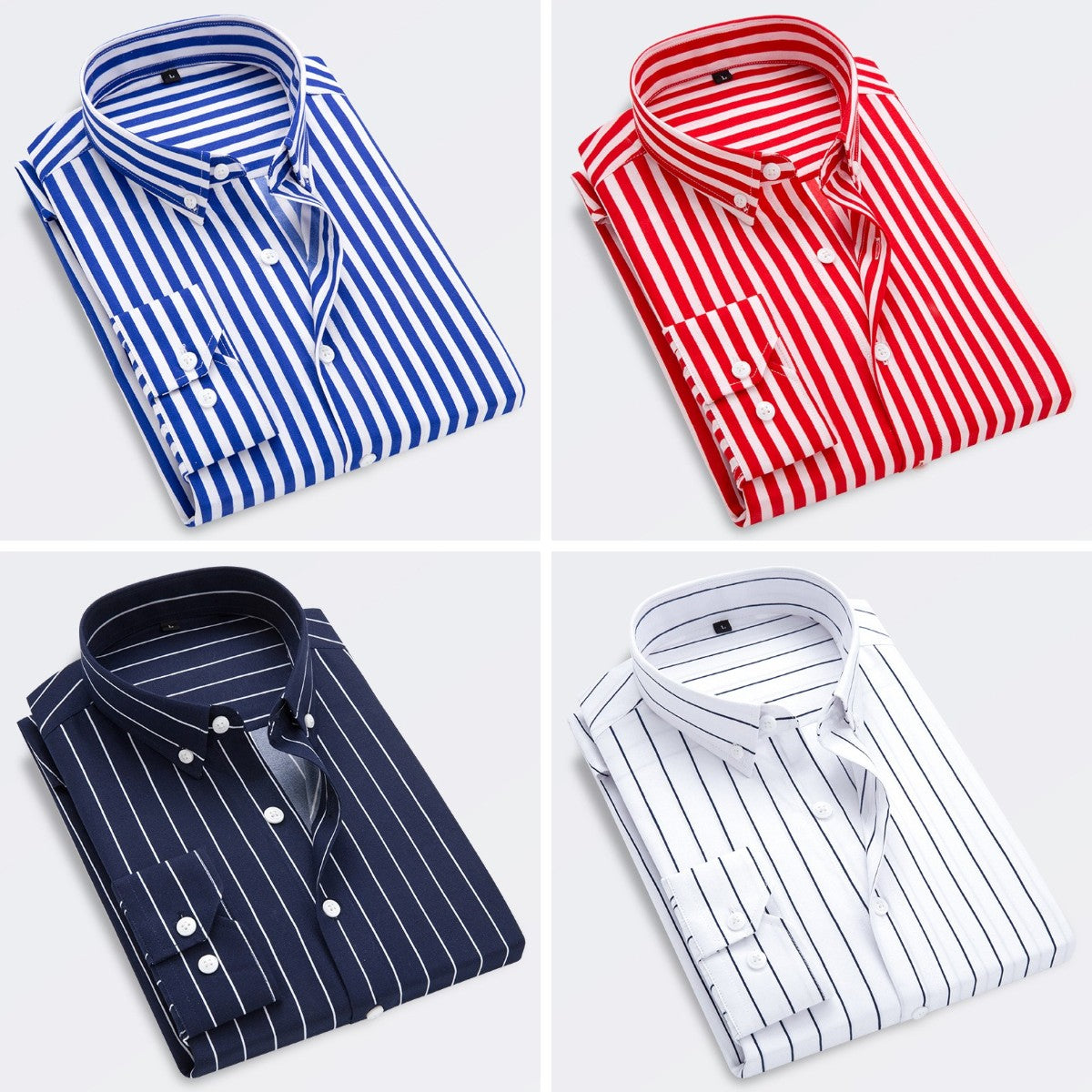 🔥🍁【Novi jesenski dolazak】【M-5XL】✨2025 Nova muška poslovna prugasta košulja dugih rukava