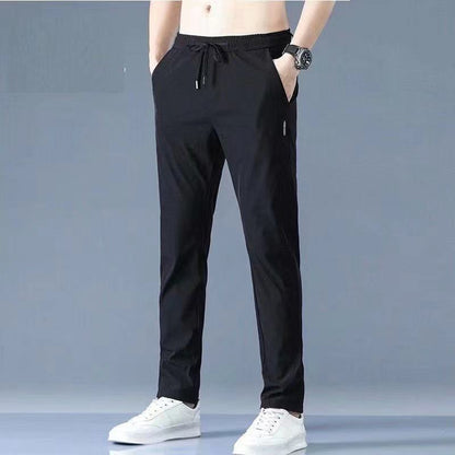 ✨🏄‍♂️【M-5XL】🔥Nuevos pantalones elásticos casuales de seda de hielo de verano para hombre, cómodos y frescos