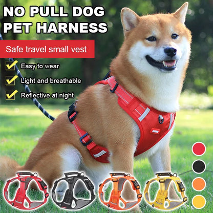🐶 (5-30 kg) Povodac + orma za pse - Novo! Reflektirajuća povodac za kućne ljubimce sprječava povlačenje i bijeg vašeg psa.