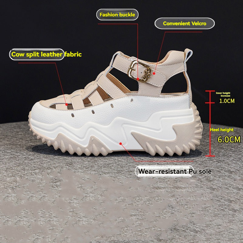🔥🎉【Tallas 35-40】Nueva colección de verano 2026: sandalias de plataforma versátiles, elegantes e informales.