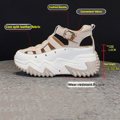 🔥🎉【Tallas 35-40】Nueva colección de verano 2026: sandalias de plataforma versátiles, elegantes e informales.