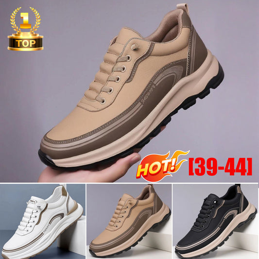 🔥【Αγόρασε 1, πάρε 1 δωρεάν】🔥【Νο 39-45】Αδιάβροχα και ανθεκτικά στη βρωμιά δερμάτινα αθλητικά παπούτσια με μαλακή σόλα για μέγιστη άνεση