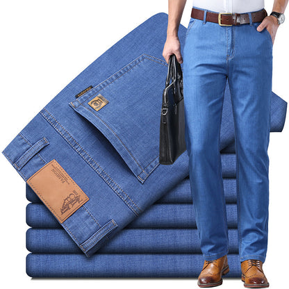 🔥【Kupite 1, dobite 1 gratis】🔥【60-110 kg】👖👖 Moške kavbojke, ravne, ležerne, vsestranske, v velikih velikostih