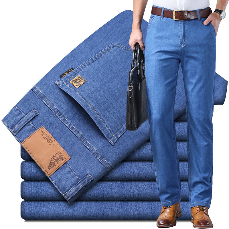 🔥【Compra 1, llévate 1 gratis】🔥 【60-110 kg】👖👖 Vaqueros de hombre, sencillos, casuales, versátiles, de talla grand