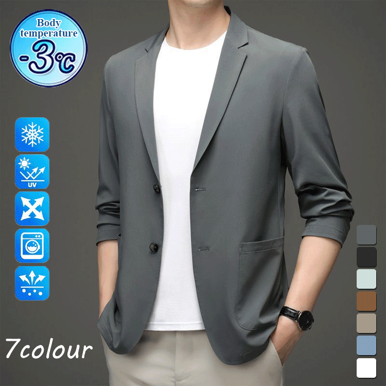 🔥🌈【Produs nou de vară】【M-5XL】✨🎉2025 Jachetă ușoară casual pentru bărbați 