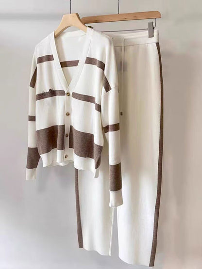 🐏🔥【S-5XL】【Pleteno + Hlače】✨🎉 Moderan dvodijelni pleteni set u boji