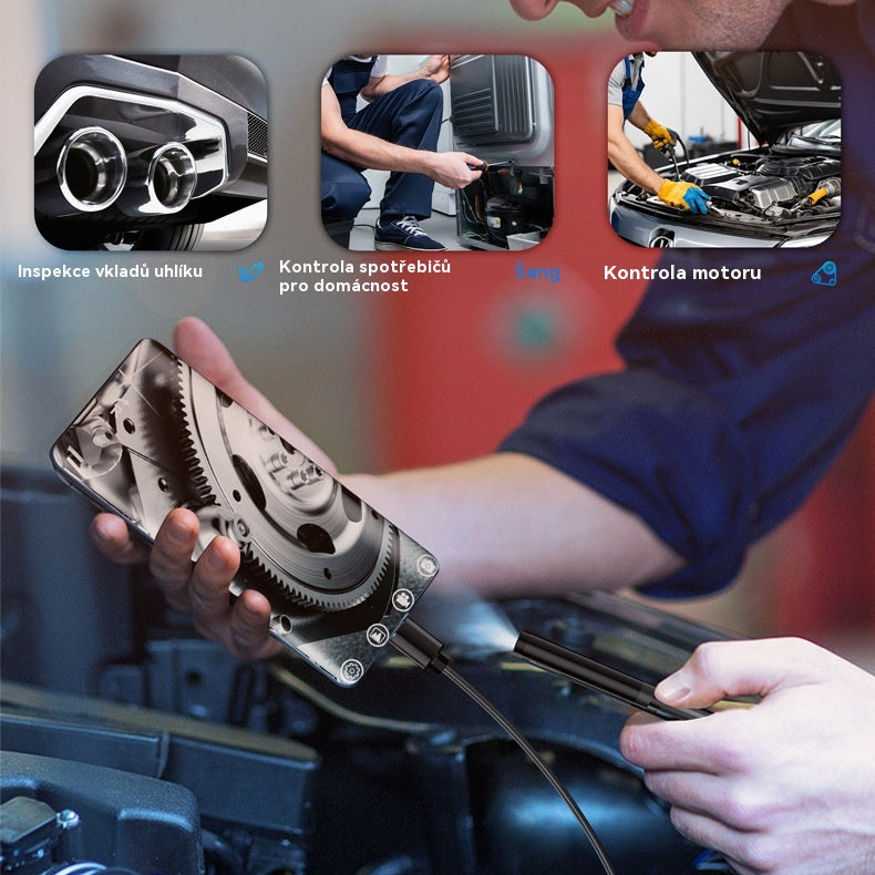 📱🏆 Nový 7mm průmyslový endoskop s přímým připojením kamery typu C pro telefony s Androidem (voděodolný endoskop)