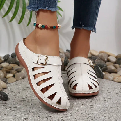 ☀️✨【Tallas 36-43】Sandalias de verano para mujer - Diseño calado, cierre de velcro