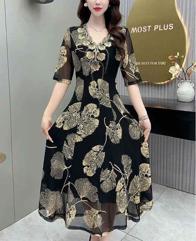 🔥✨【S-5XL】🔥Oferta ograniczona czasowo🔥Nowa, wysokiej jakości, modna i elegancka sukienka z nadrukiem