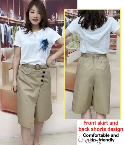 💕🩳【Promoție de vară🔥】【M-3XL】Pantaloni scurți, casual, cu talie înaltă, cu croială dreaptă, la modă vara 2025