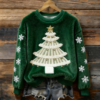 🔥【S-5XL】⛄✨Nový módní flanelový vánoční svetr, vhodný na podzim i zimu, zdobený různými nádhernými vzory
