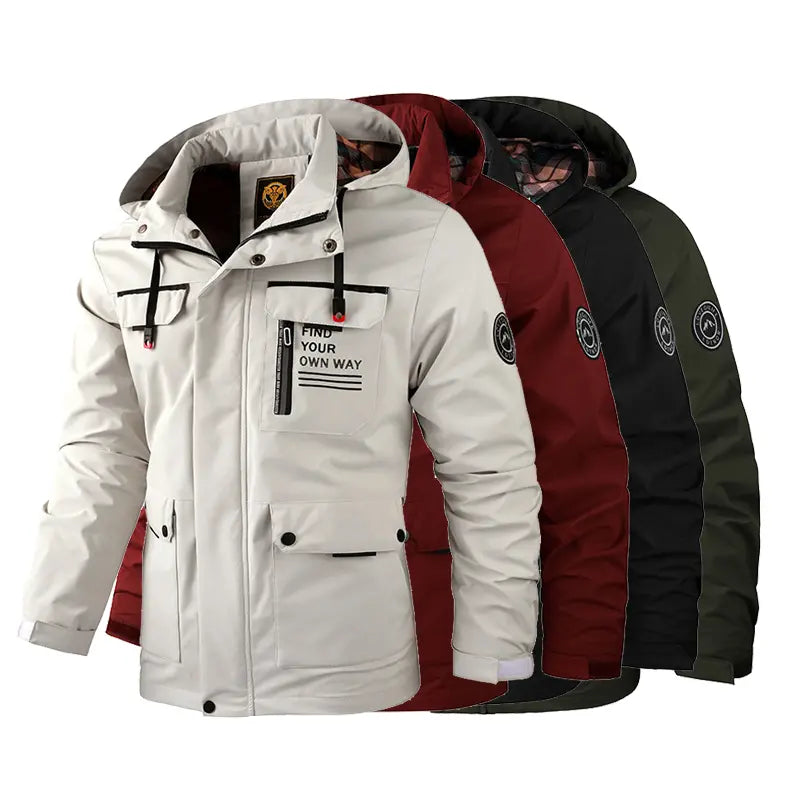 【Výpredaj zimného oblečenia】【M-6XL】Pánska hrubá, teplá, vetruvzdorná a nepremokavá bunda na jeseň a zimu